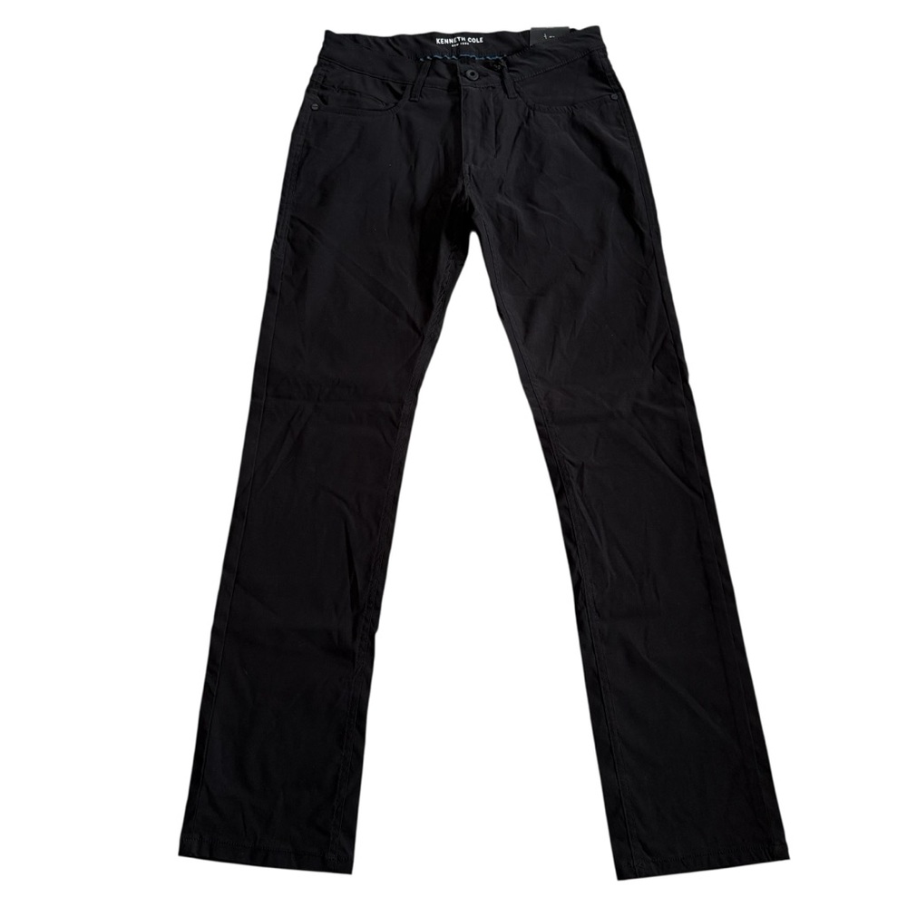 NWT Kenneth Cole NY Slim Fit Lightweight Tech Pants Black Men’s Size 28 x 30